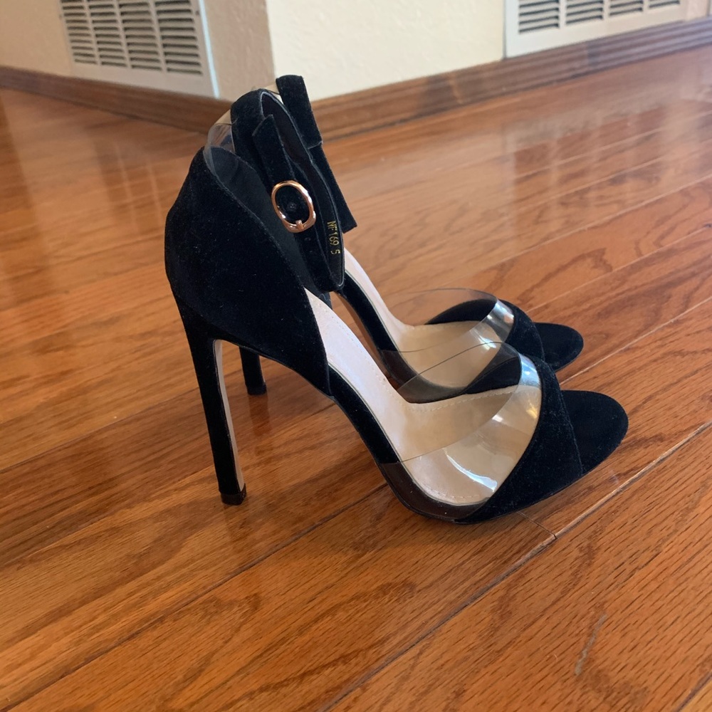 New EGO Black & Clear heels